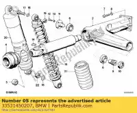 33531450207, BMW, montage en caoutchouc bmw  750 1000 1984 1985 1986 1987 1988 1989 1990 1991 1992 1993 1994 1995 1996, Nouveau