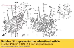 Aqui você pode pedir o selo de óleo, 34x44x7 em Honda , com o número da peça 91202HP1672: