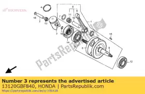 honda 13120GBF840 pistão comp. b - Lado inferior