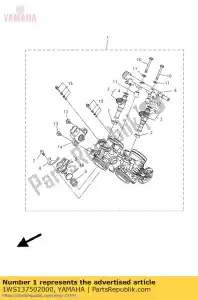 yamaha 1WS137502000 corps de papillon - La partie au fond