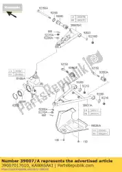 Qui puoi ordinare arm-susp, fr, lwr, lh, nero da Kawasaki , con numero parte 39007017610: