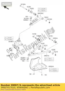 Kawasaki 39007017610 arm-susp, fr, lwr, lh, nero - Il fondo