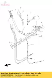 kabel, gashendel 1 van Yamaha, met onderdeel nummer 1B3263110000, bestel je hier online: