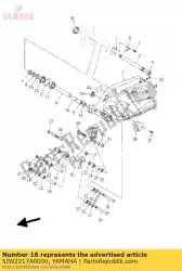 Ici, vous pouvez commander le bras, relais auprès de Yamaha , avec le numéro de pièce 5JW2217A0000: