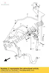 Aqui você pode pedir o mangueira, radiador em Suzuki , com o número da peça 1785235F10: