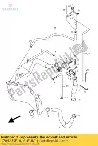 suzuki 1785235F10 mangueira, radiador - Lado inferior