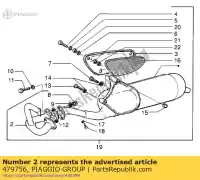 479756, Piaggio Group, Tuyau d'échappement     , Nouveau