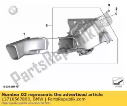 Here you can order the air guidance, rear from BMW, with part number 13718567803:
