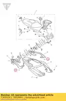 T3450263, Triumph, voetrubber 9mm zwart triumph america efi rocket iii touring speedmaster efi thunderbird thunderbird storm tiger sport 865 1215 1600 1700 2300 2007 2008 2009 2010 2011 2012 2013 2014 2015 2016, Nieuw