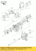 410601103, Kawasaki, versnellingsmeter schroef, 21t kawasaki d tracker 150 , Nieuw