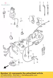 Suzuki 3710022D01 lock assy, ??steer - Lado inferior