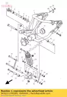 5KS221100200, Yamaha, brazo trasero comp. yamaha xvs 1100 1999 2000 2001 2002 2003 2005 2006, Nuevo