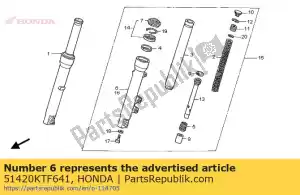 Honda 51420KTF641 case comp., r. bottom - Bottom side