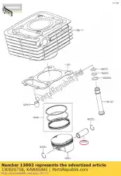 Here you can order the 01 pin-piston from Kawasaki, with part number 130020718: