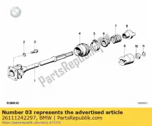 bmw 26111242297 schroef - m8x1 - Onderkant