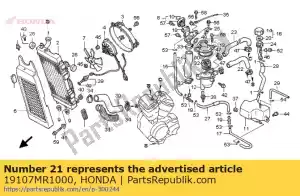 honda 19107MR1000 mangueira, radiador superior - Lado inferior