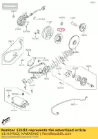 13193Y002, Kawasaki, embrague-assy-oneway kvf300ccf kawasaki  brute force j kvf 300 2012 2013 2015 2016 2017 2018 2020 2021, Nuevo