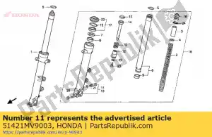 Honda 51421MV9003 caso comp., r.bott - Lado inferior