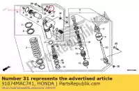 91074MAC741, Honda, Lager, bolvormig, 10 honda  cr crf 125 250 450 500 1996 1997 1998 1999 2000 2001 2002 2003 2004 2005 2006 2007 2008 2009 2010 2011 2012 2013 2014 2015 2017 2018 2019 2020, Nieuw