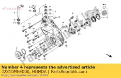 Ici, vous pouvez commander le levier comp., embrayage auprès de Honda , avec le numéro de pièce 22810MEE000: