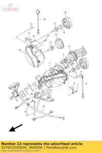 yamaha 5VY843590000 cavo, faro - Il fondo