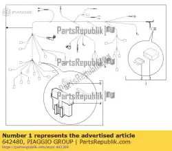 Aquí puede pedir arnés de cable de Piaggio Group , con el número de pieza 642480: