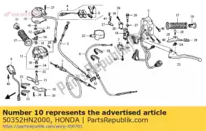 Honda 50352HN2000 klem, remkabel - Onderkant