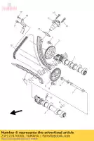 23P122470000, Yamaha, shaft, tensioner yamaha  xt 1200 2010 2011 2012 2014 2015 2017 2019 2020 2021, New