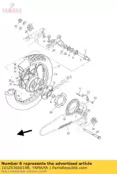 Ici, vous pouvez commander le embrayage, moyeu auprès de Yamaha , avec le numéro de pièce 1VJ253660198: