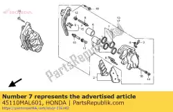 Aquí puede pedir soporte comp., l. Fr. De Honda , con el número de pieza 45110MAL601: