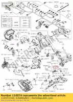 110572349, Kawasaki, 01 staffa, relè kawasaki  230 2020 2021, Nuovo