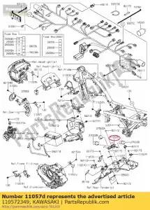 kawasaki 110572349 01 bracket,relay - Bottom side