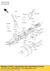 schacht, balancer van Kawasaki, met onderdeel nummer 131071336, bestel je hier online: