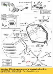 Here you can order the hinge zg1400a8f from Kawasaki, with part number 530090020: