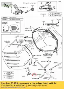 kawasaki 530090020 charnière zg1400a8f - La partie au fond