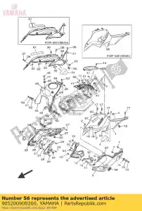 yamaha 905200900200 serranda, piastra - Il fondo