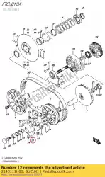 Here you can order the plate,movable d from Suzuki, with part number 2143111H00: