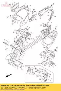 yamaha 2D1216A20000 selo, 2 - Lado inferior