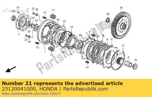 Honda 23120041000 gear, primary drive (18t) - Bottom side