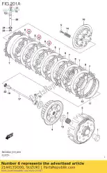 Here you can order the plate,clutch dr from Suzuki, with part number 2144135G00: