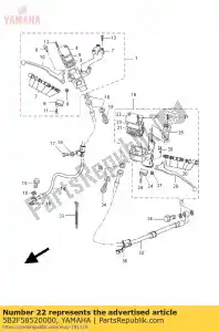 yamaha 5B2F58520000 dop reservoir - Onderkant