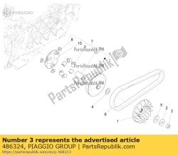 Aprilia 486324, Noot, OEM: Aprilia 486324