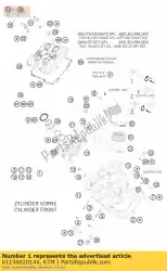 cilinderkop cpl. Voorzijde 08 van KTM, met onderdeel nummer 61136020144, bestel je hier online: