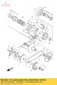 yamaha 901701280000 moer - Onderkant