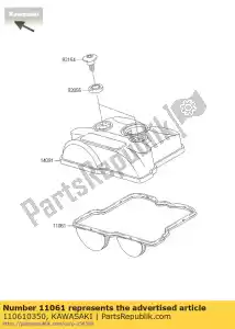 Kawasaki 110610350 uszczelka g?owicy cylindra - Dół