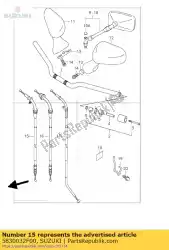 Qui puoi ordinare cable assy, ?? Thro da Suzuki , con numero parte 5830032F00: