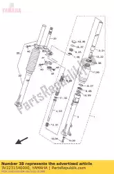 Aquí puede pedir tapa, horquilla delantera de Yamaha , con el número de pieza 3V2231540000: