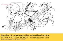 paneel, rr. Meter * nha87p * (nha87p parel himalaya wit) van Honda, met onderdeel nummer 64337KWN710ZD, bestel je hier online: