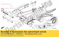 52105MJ0000, Honda, col b, rr. pivot de fourche honda  cb cbf cbr 250 300 450 500 600 750 1000 1986 1987 1988 1989 1990 1991 1992 1993 1994 1995 1996 1997 1998 1999 2000 2001 2004 2006 2011 2013 2017 2018 2019 2021, Nouveau