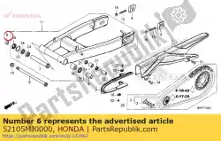 Aquí puede pedir collar b, rr. Pivote de horquilla de Honda , con el número de pieza 52105MJ0000:
